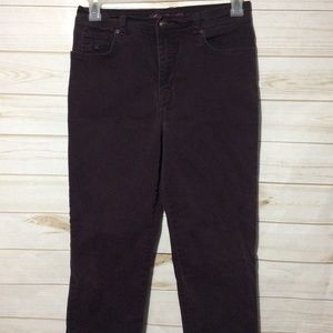 GLORIA VANDERBILT Jeans Maroon Inseam 29